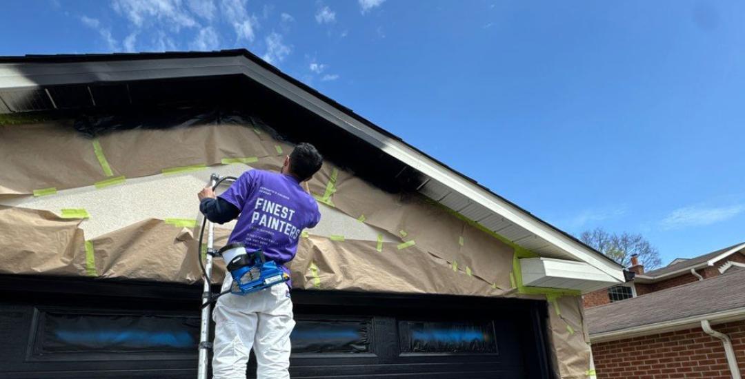 Spray-Applied Exterior Painting by Finest Painters in Ajax and the GTA